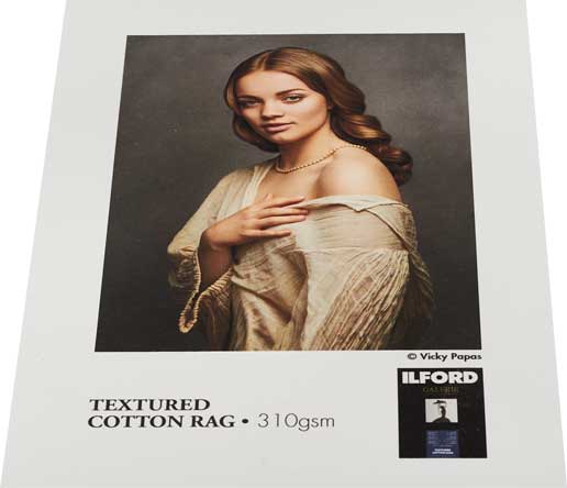 ILFORD GALERIE Prestige Textured Cotton Rag - FineArt Cotton - 310 gsm (Cut-Sheet Pack & Roll)