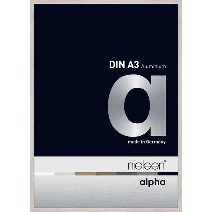 Nielsen Alpha 29.7cm x 42cm Aluminum Picture Frame - Silver & Black Matte - A3