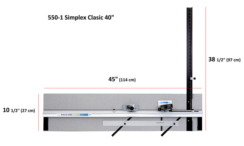 Logan 550-1 - Simplex Classic - 40" (101cm) Mat Cutter