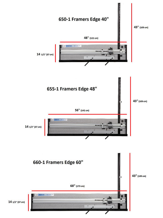 Logan 650-1 - Framer's Edge Elite - 44" (101cm) Mat Cutter